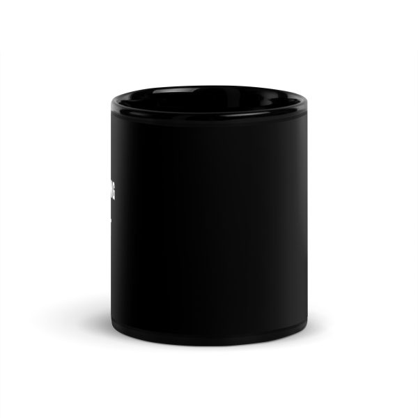 Quit Talking Start Doing Black Glossy Mug - Image 3