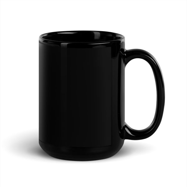 Quit Talking Start Doing Black Glossy Mug - Image 5