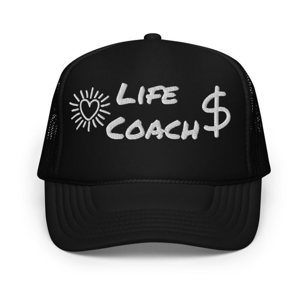 Life Coach Embroidered Foam trucker hat - Image 2