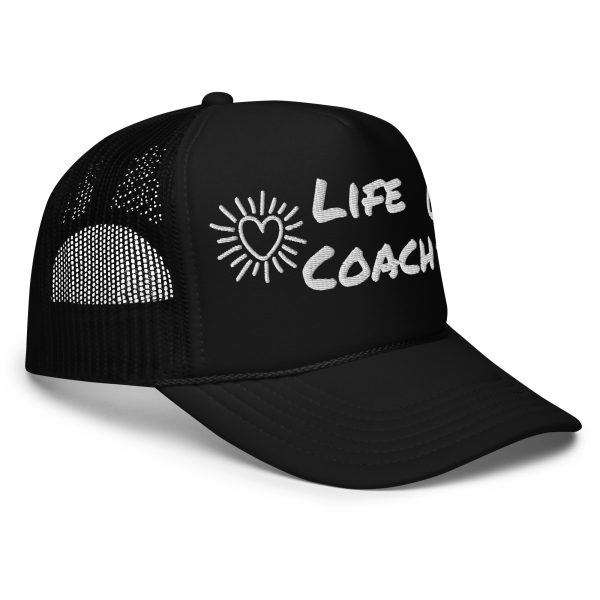 Life Coach Embroidered Foam trucker hat - Image 4