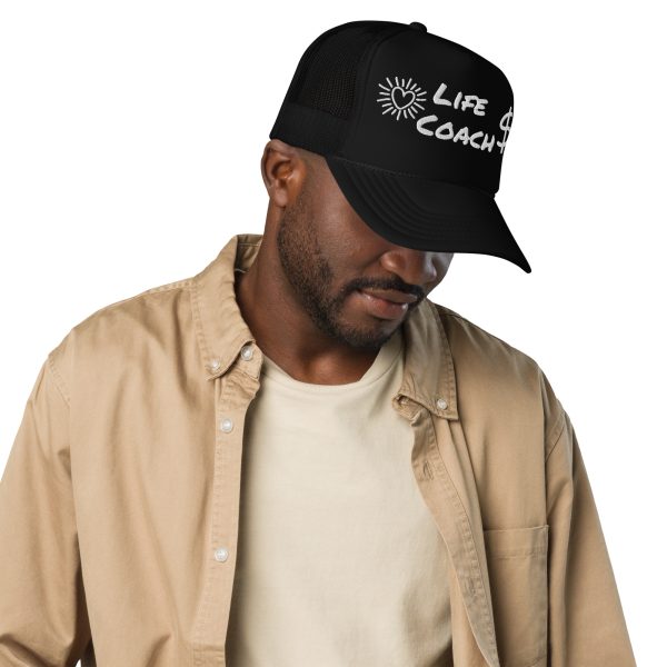Life Coach Embroidered Foam trucker hat - Image 7