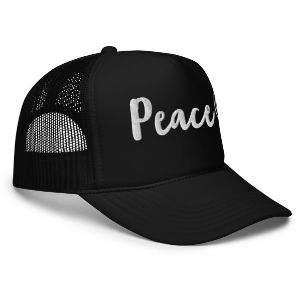 Peace Promoter Embroidered Foam trucker hat - Image 3