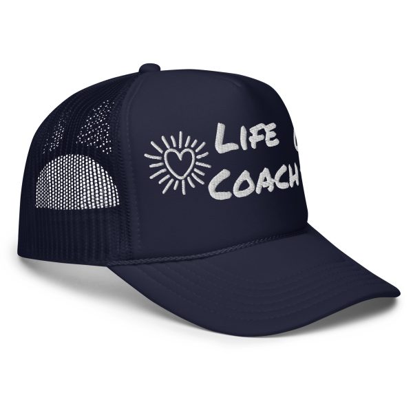 Life Coach Embroidered Foam trucker hat - Image 12