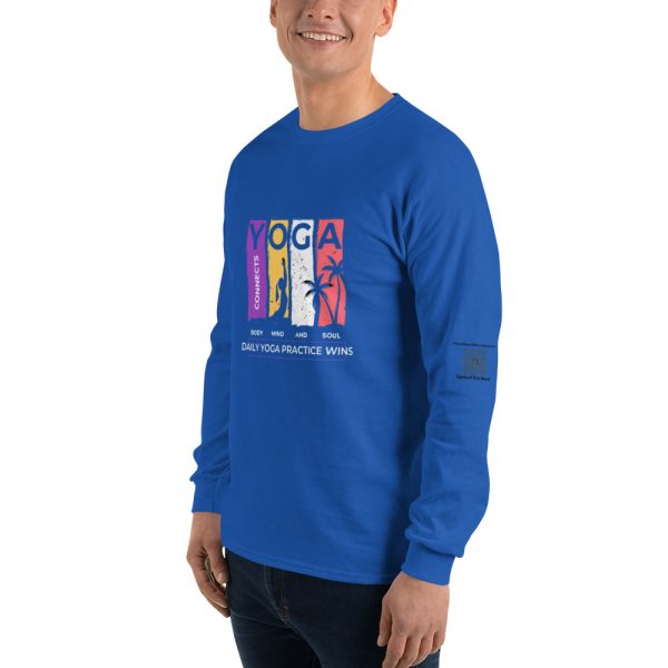 Yoga Promotion Men’s Long Sleeve Shirt - Image 11