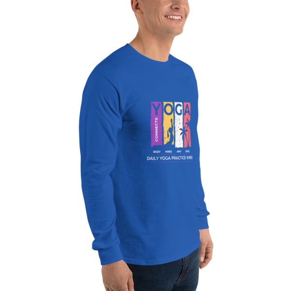Yoga Promotion Men’s Long Sleeve Shirt - Image 12