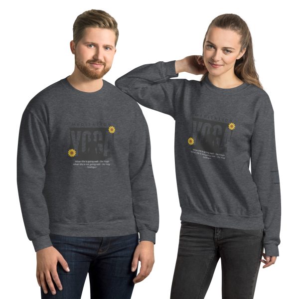 Yoga Meditation Reminder Unisex Sweatshirt - Image 3