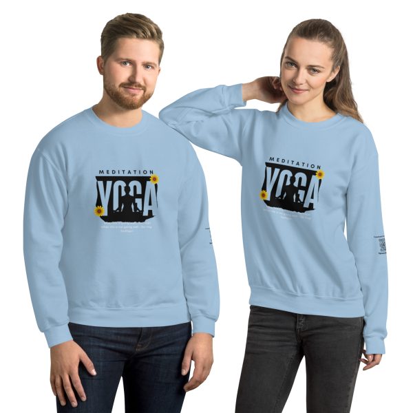 Yoga Meditation Reminder Unisex Sweatshirt - Image 4