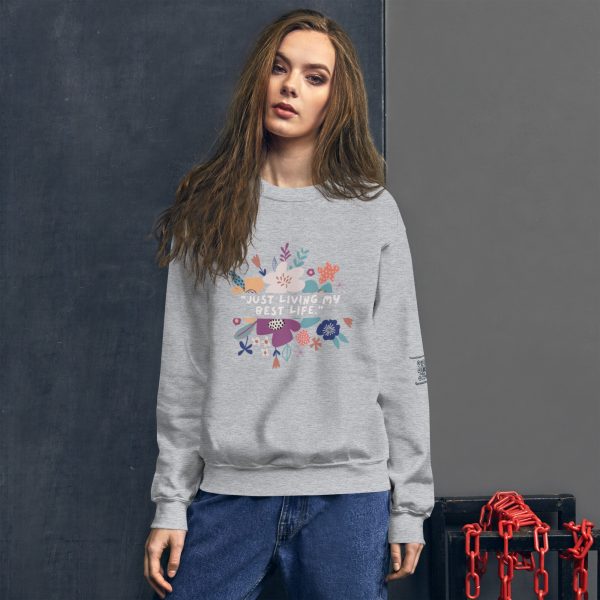 Just Living My Best Life Unisex Sweatshirt - Image 4