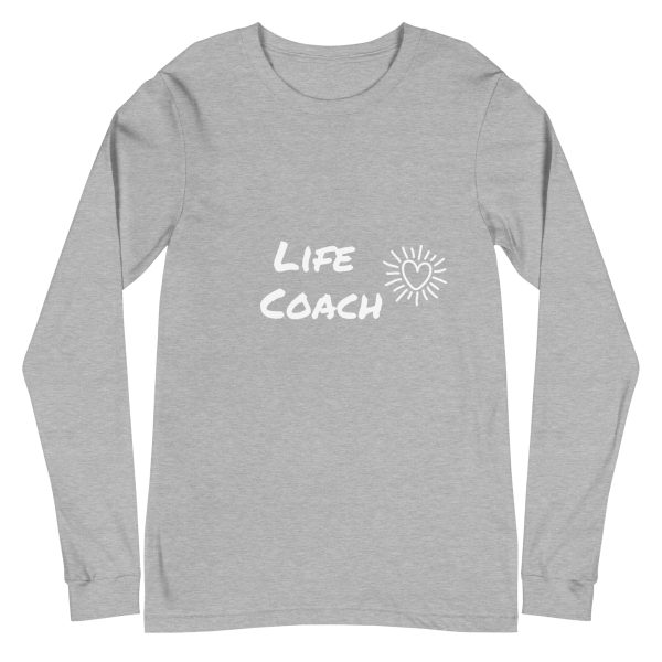 Life Coach with Heart Unisex Long Sleeve Tee - Image 5