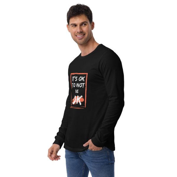 Its OK to Not Be OK Unisex Long Sleeve Tee - Image 2
