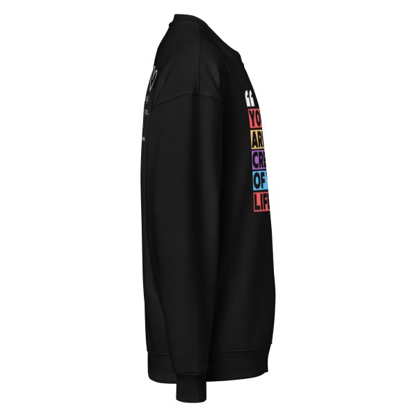 You Are the Creator of Your Life Unisex organic oversized sweatshirt - Image 4