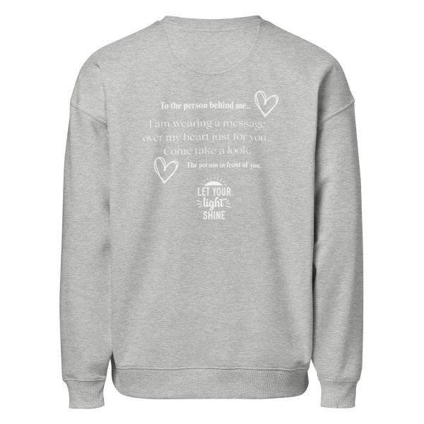 Inspire. Empower. Transform Spread the Word QR code Unisex organic oversized sweatshirt - Image 6
