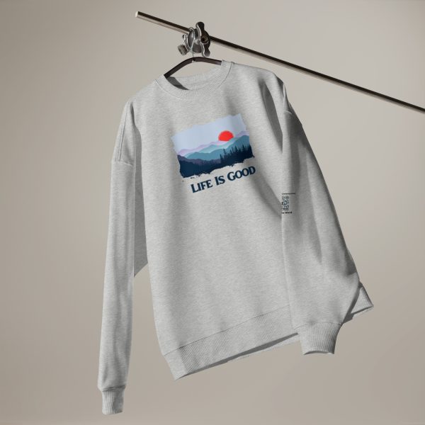 Life is Good Unisex organic oversized sweatshirt - Image 3