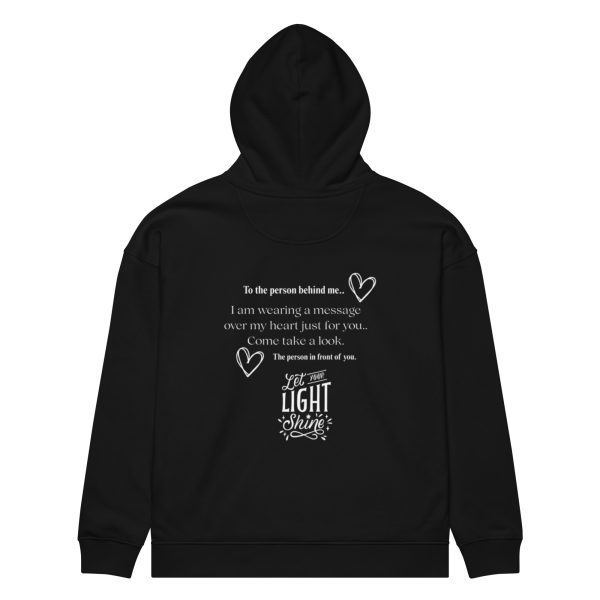 Happiness is Inside You Unisex organic relaxed hoodie - Image 2