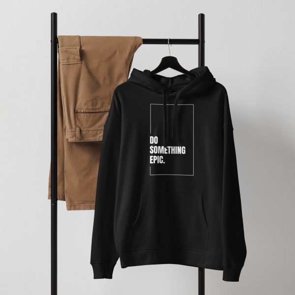 Do Something Epic Unisex organic relaxed hoodie - Image 2