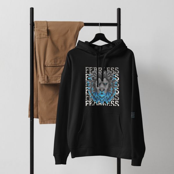 Fearless Lion Unisex organic relaxed hoodie