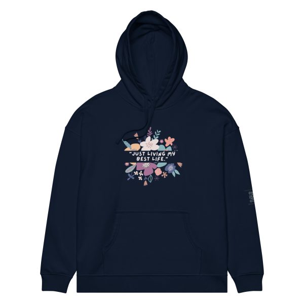 Just Living My Best Life Unisex organic relaxed hoodie - Image 3