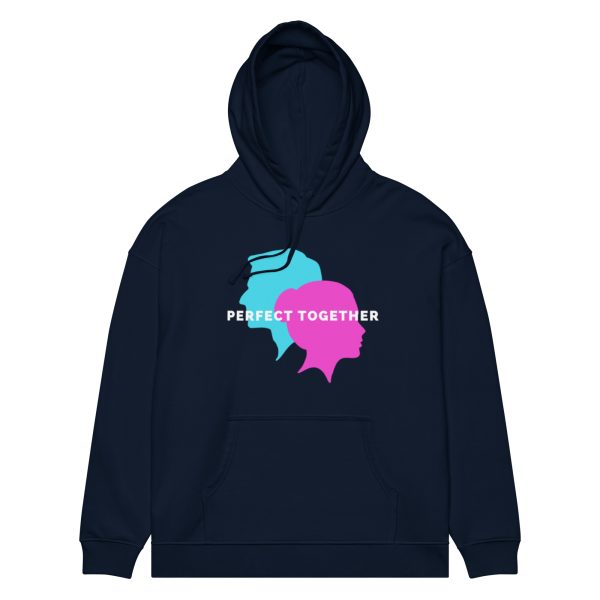 Perfect Together Unisex organic relaxed hoodie - Image 3