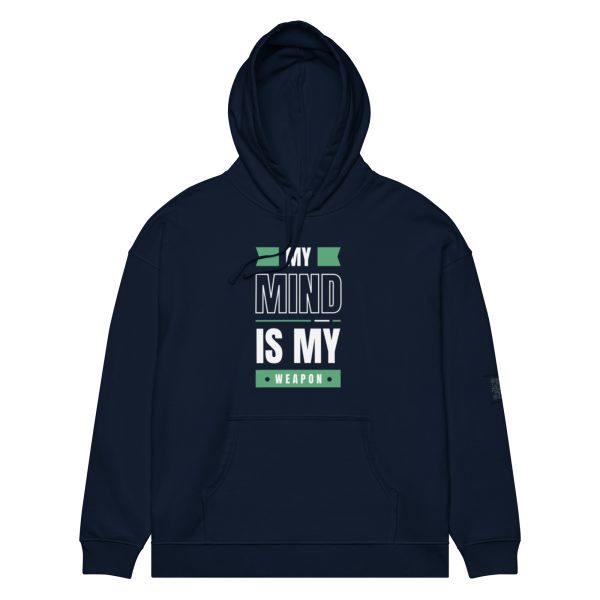 My Mind is My Weapon Unisex organic relaxed hoodie - Image 3