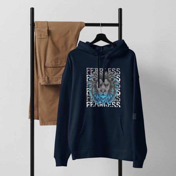 Fearless Lion Unisex organic relaxed hoodie - Image 2