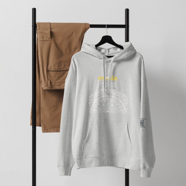 Inhale and Breathe Unisex organic relaxed hoodie - Image 3