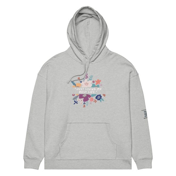 Just Living My Best Life Unisex organic relaxed hoodie - Image 5