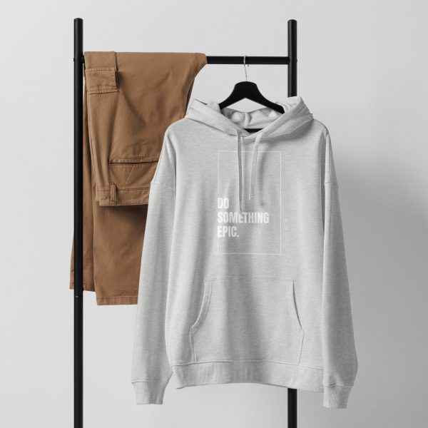Do Something Epic Unisex organic relaxed hoodie - Image 3