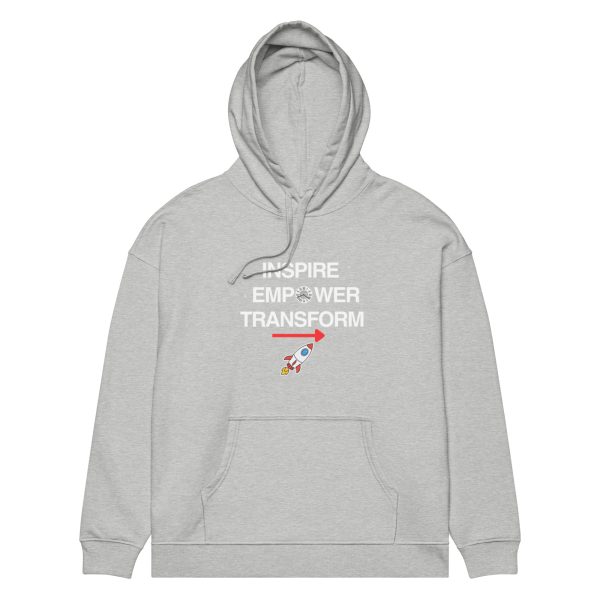Inspire. Empower. Transform Unisex organic relaxed hoodie - Image 5