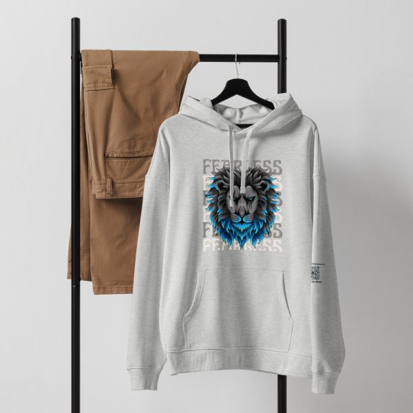 Fearless Lion Unisex organic relaxed hoodie - Image 3