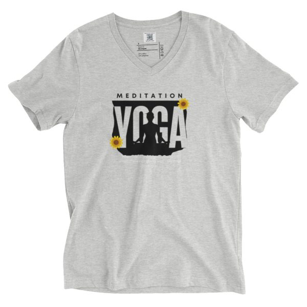 Yoga Promoter Unisex Short Sleeve V-Neck T-Shirt - Image 5