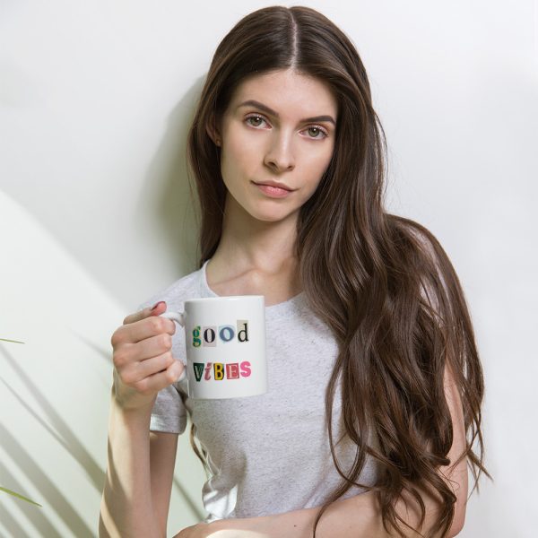 Good Vibes - White glossy mug