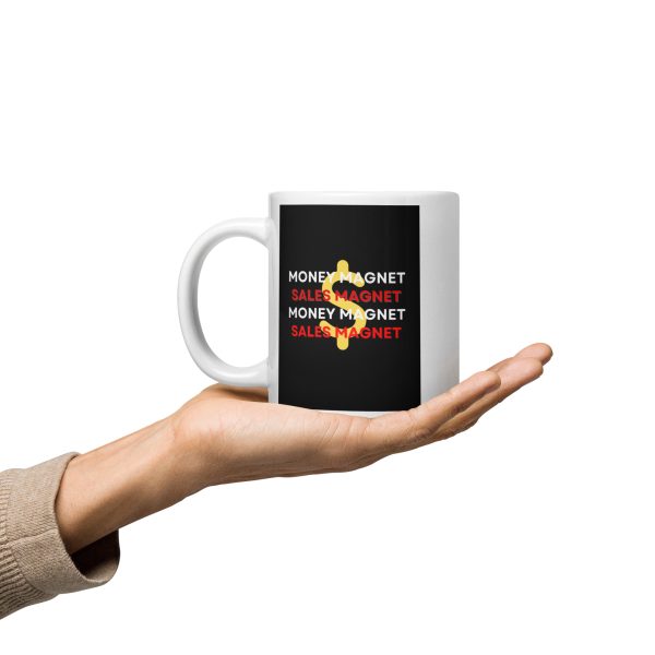 Money Magnet White glossy mug - Image 4