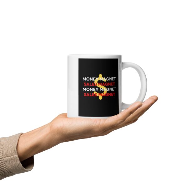 Money Magnet White glossy mug - Image 3